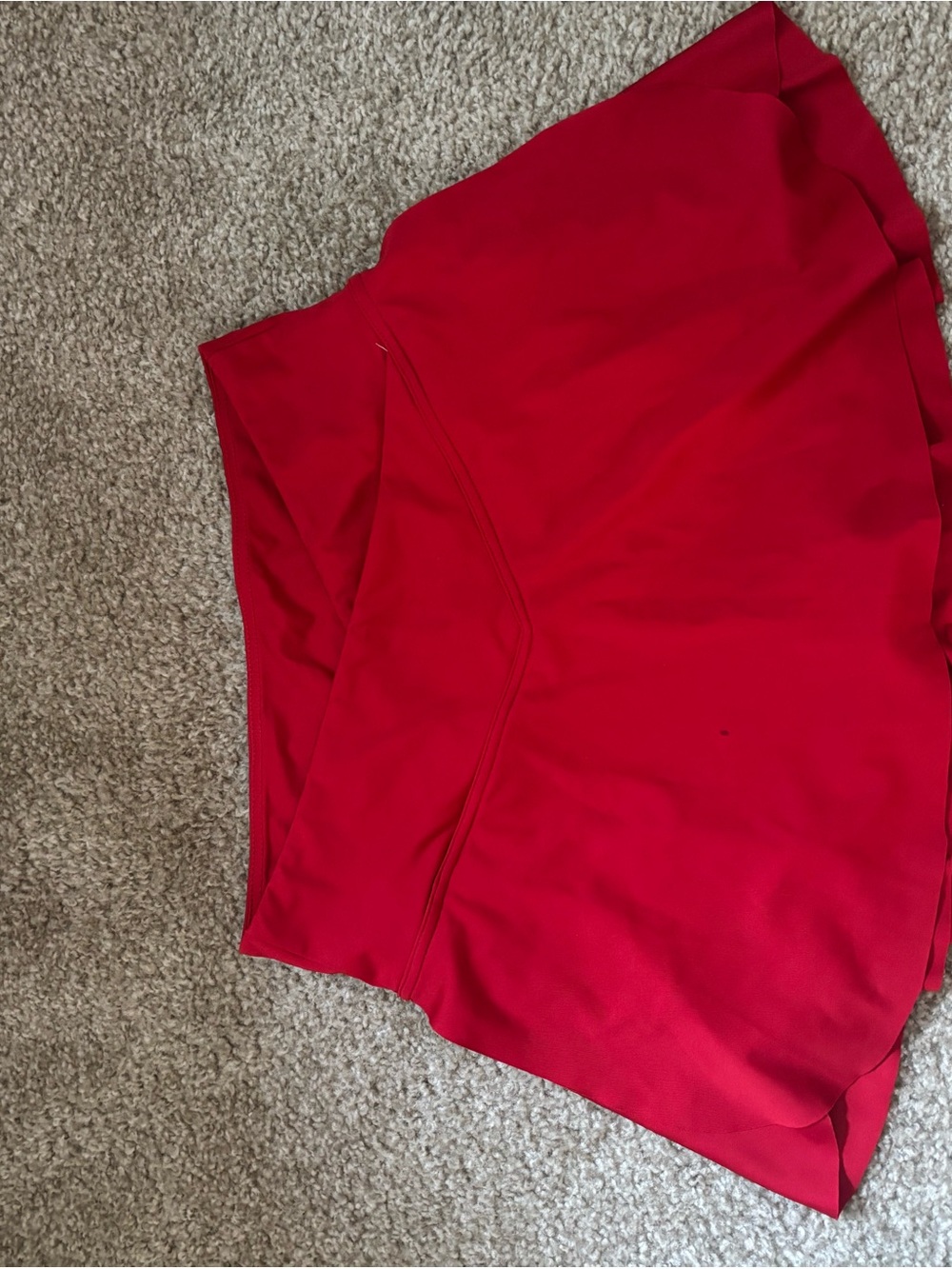 Red Athletic Skort crossover